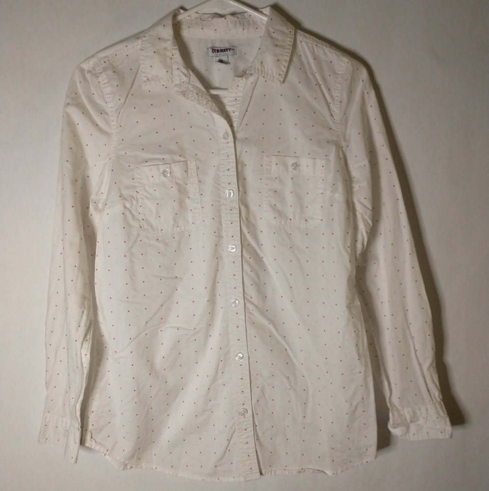 Old Navy women's polka dot button up size XS